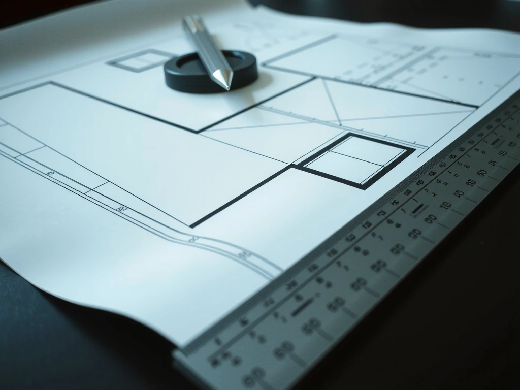 Plano técnico de construcción