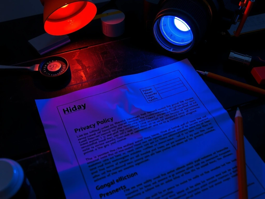 Plano de construcción con anotaciones de privacidad